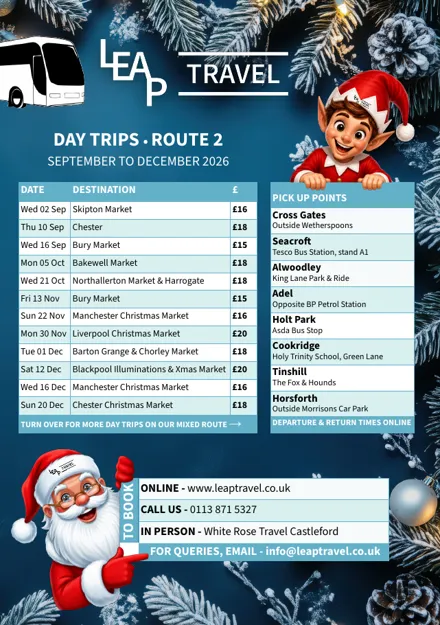 Route 2 day trip brochure