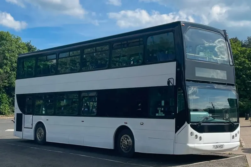 Leap Travel 80-seat belted double-decker bus